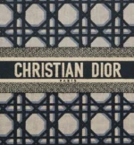DIOR / LARGE DIOR BOOK TOTE Beige and Blue Macrocannage Embroidery (42 x 35 x 18.5 cm) - Image 7