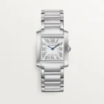 Cartier / TANK FRANÇAISE WATCH Tank Française watch, medium model, quartz movement. Steel case. Ref. WSTA0074