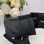 Chanel leather short card bag with gold and sliver hardware 609 size: 12*9cm - Image 5