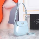 Prada hobo cleo Patent leather 611 blue size:22*13cm - Image 2