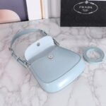 Prada hobo cleo Patent leather 611 blue size:22*13cm - Image 5
