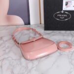 Prada hobo cleo Patent leather 611 pink size:22*13cm - Image 7