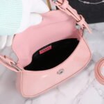 Prada hobo cleo Patent leather 611 pink size:22*13cm - Image 8