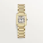 Cartier / TANK FRANÇAISE WATCH Tank Française watch, small model, quartz movement. Case in 18K yellow gold (750/1000). Ref. WGTA0114