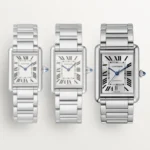 Cartier / TANK MUST WATCH Tank Must watch, extra-large model, mechanical movement with automatic winding, caliber 1847 MC. Steel case, Ref. WSTA0053 - Image 6