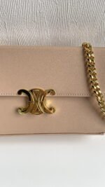 CELINE Arc de Triomphe Pink with Chain Size: 22 * 13.5 * 6cm - Image 8