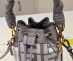 FENDI mini bucket bag 0189 Grey - Image 8