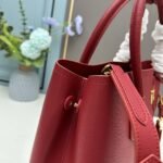 Prada Cross cut cowhide shoulder bag red 2756# size: 34*26*16cm - Image 4