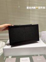 Dior 3D follower embossed jacquard book tote bag black size: 42cm /36cm /26cm - Image 6