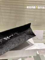 Dior 3D follower embossed jacquard book tote bag black size: 42cm /36cm /26cm - Image 4