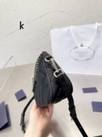 Prada vintage nylon underarm bag size:  24*13cm - Image 3