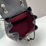 Chanel 23s Salzburg cowhide backpack 917 Black size: 25*20*12cm/23*18*10cm - Image 6