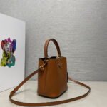 Prada Panier Plain cowhide Bucket bag brown size: 15*16*9.5cm - Image 9