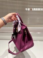 Hermès Birkin Togo Calf Gold Hardware Actino violet size: 30????????/ 25???????? - Image 3