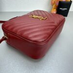 YSL MONOGRAM SAINT LAURENT LOU quilted leather camera bag red with gold hardware 520534 size: 23*16*6CM - Image 3