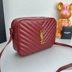 YSL MONOGRAM SAINT LAURENT LOU quilted leather camera bag red with gold hardware 520534 size: 23*16*6CM - Image 2