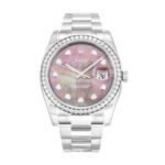 Rolex Datejust Diamond Bezel Pink Dial 116244 Oyster - Image 5