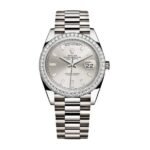 Rolex Day-Date 228349RBR Diamond Bezel Sundust Dial
