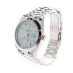 Rolex Day Date Ice Blue Baguette Dial Platinum Presidential 228206 - Image 7
