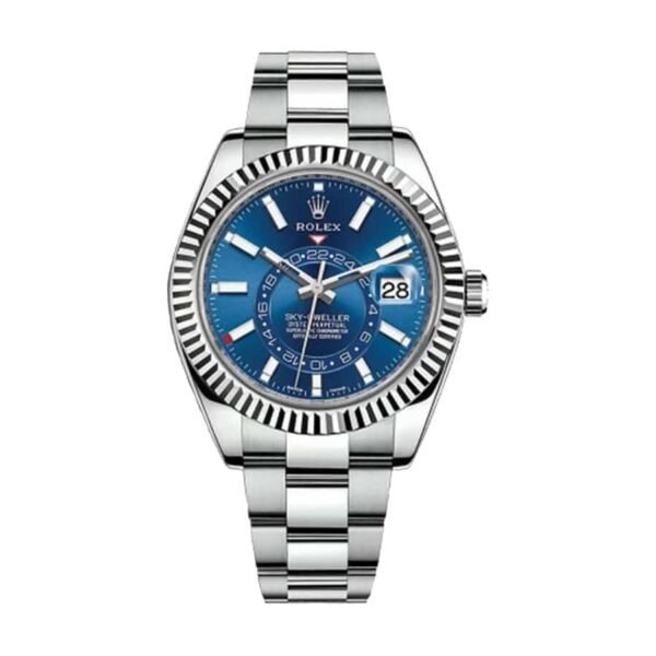rolex-sky-dweller-blue-dial-satinless-steel-326934-replica-600x600-1.jpg Rolex Sky-Dweller Blue Dial Stainless Steel 326934-0003 Oyster - Image 1